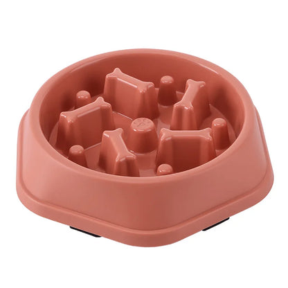 Slow Feeder Pet Bowl – Anti-Choking Non-Slip Feeding Dish for Dogs & Cats