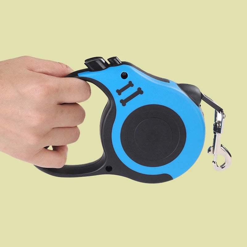 3m/5m Retractable Dog Leash – Durable Nylon Lead for Small, Medium & Large Dogs & Cats