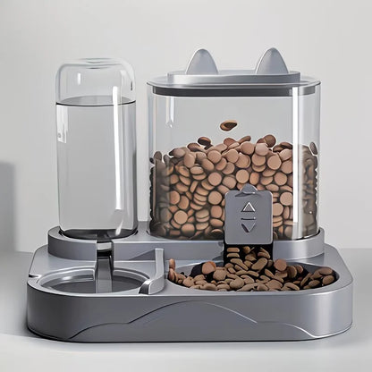 2-in-1 Pet Food & Water Dispenser – Travel Feeding Bowl for Dogs & Cats (No Battery Required)
