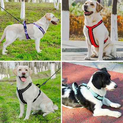 Reflective Dog Harness with Handle – Adjustable Vest for Easy Control, Ideal for Small & Medium Dogs