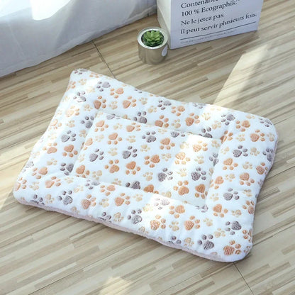 Double-Sided Plush Pet Mat – Soft Warm Cushion Blanket for Cats & Small Dogs