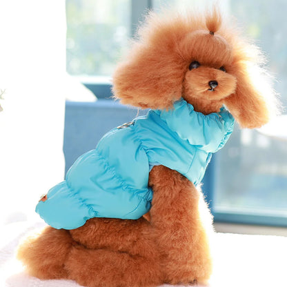 Warm Padded Dog Jacket – Soft Winter Coat for Small & Medium Dogs (Chihuahua, French Bulldog, Poodle)