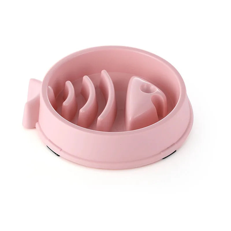 Slow Feeder Pet Bowl – Anti-Choking Non-Slip Feeding Dish for Dogs & Cats