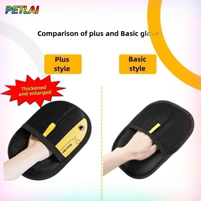 Reusable Pet Hair Remover Gloves – Electrostatic Grooming Brush for Dogs & Cats, Ideal for Clothes & Furniture