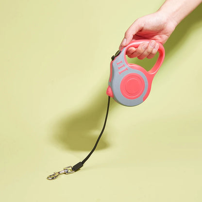 3m/5m Retractable Dog Leash – Durable Nylon Lead for Small, Medium & Large Dogs & Cats