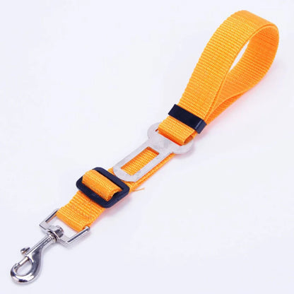 Adjustable Reflective Dog Car Seat Belt Harness – Elastic Shock-Absorbing Travel Safety Strap