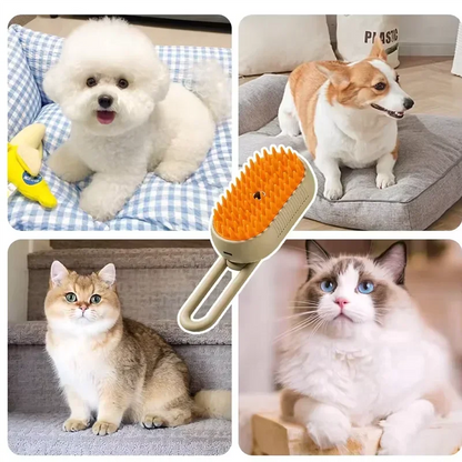 Pet Spray Grooming Comb – Hair Removal Brush with Water Mist for Dogs & Cats