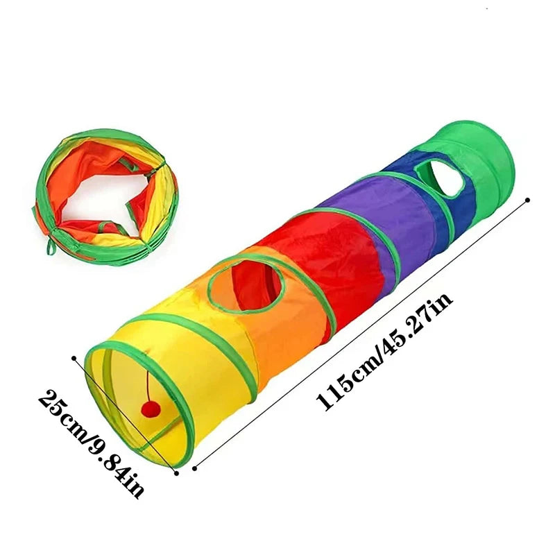 Foldable Cat Tunnel Toy – Interactive Play Tunnel for Kittens & Cats