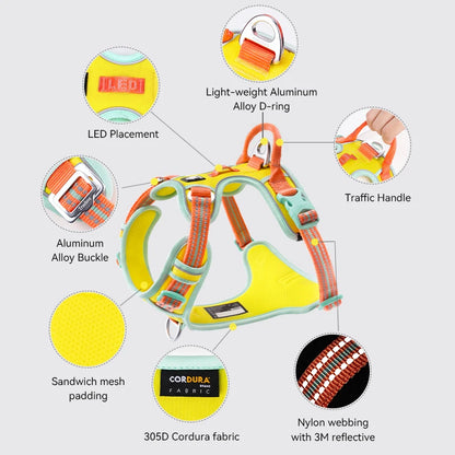Truelove No-Pull Reflective Dog Harness – Adjustable Breathable Vest for Small, Medium & Large Dogs