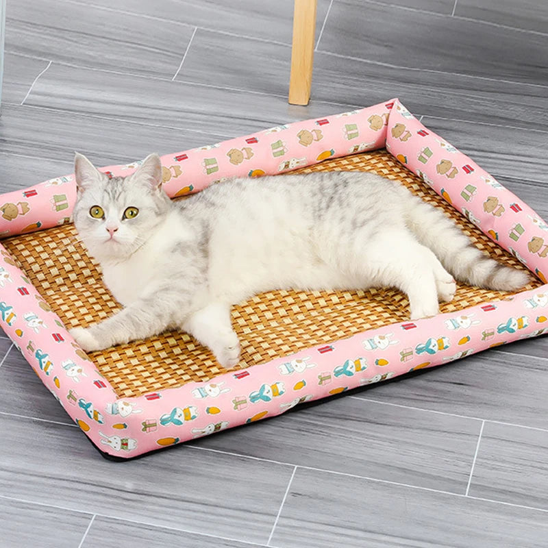 Cooling Pet Bed Mat for Dogs and Cats – Summer Ice Cushion, Comfortable & Wear-Resistant