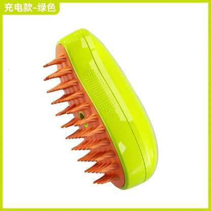 3-in-1 Electric Steam Pet Grooming Brush – Spray Massage Comb for Dogs & Cats
