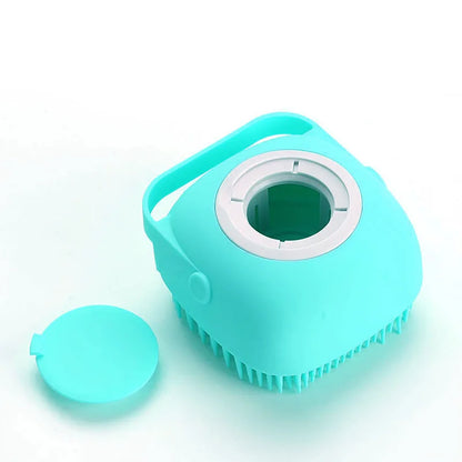 Silicone Pet Bath & Grooming Gloves – Soft Massage Brush for Dogs & Cats