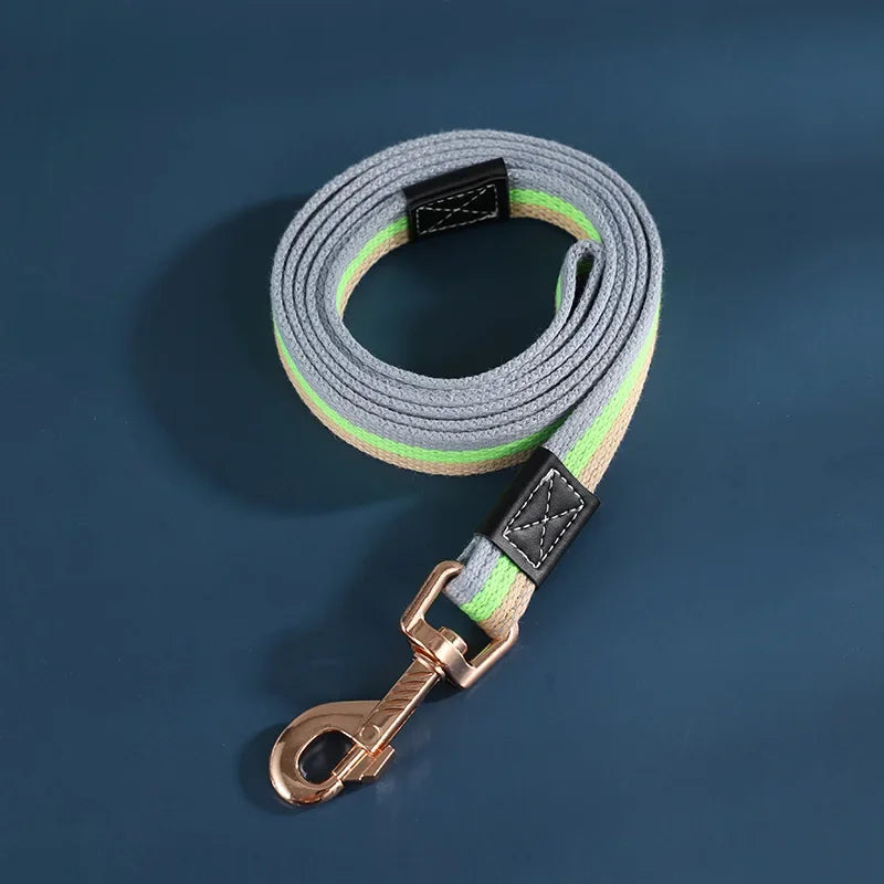 Dog Training Leash 2m Long Pet Lead Non-Slip Rubber Nylon Training Walking Rope Work Dog Leashes For Small Medium Large Big Dogs