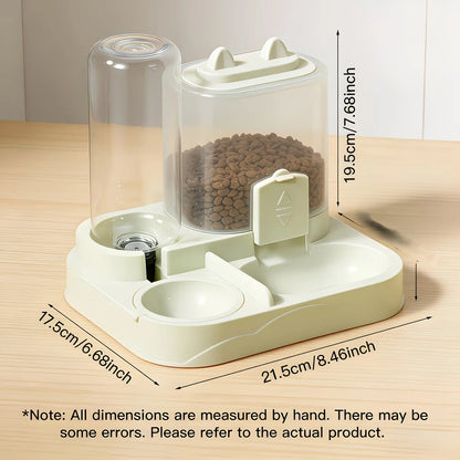 2-in-1 Pet Food & Water Dispenser – Travel Feeding Bowl for Dogs & Cats (No Battery Required)