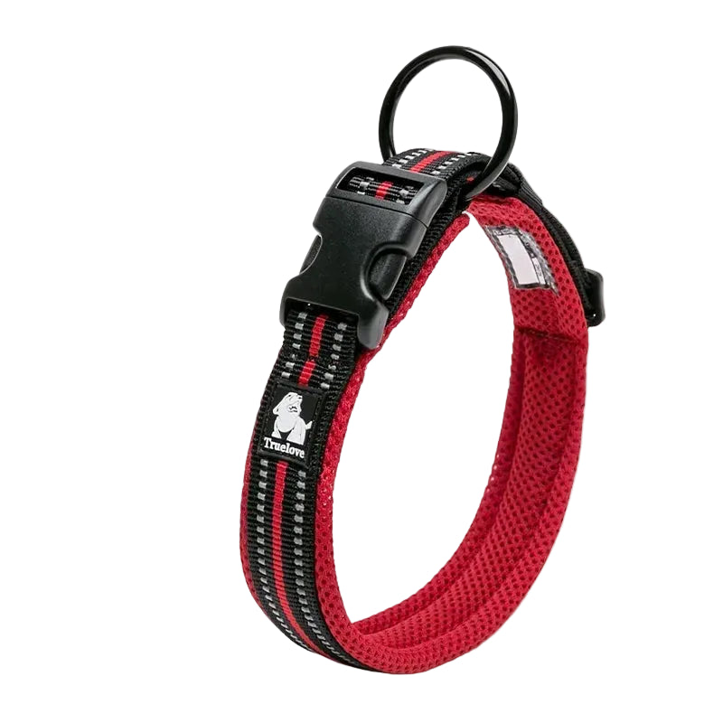 Truelove Reflective Dog Collar – Adjustable Padded Nylon Collar for All Breeds & Sizes