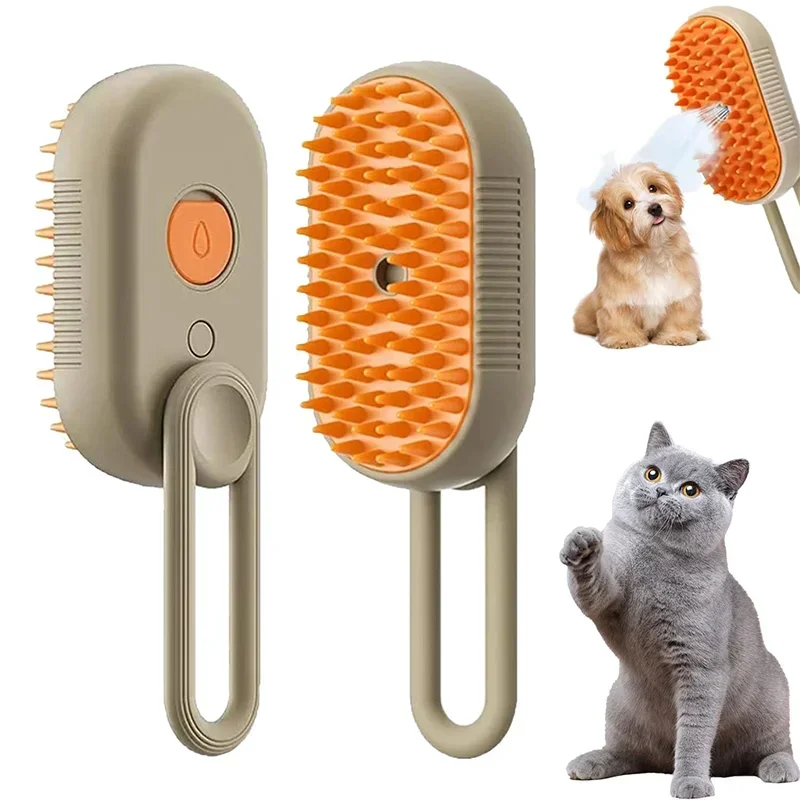 Pet Spray Grooming Comb – Hair Removal Brush with Water Mist for Dogs & Cats