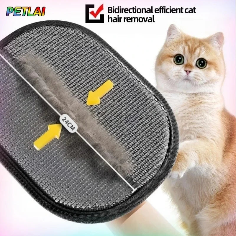 Reusable Pet Hair Remover Gloves – Electrostatic Grooming Brush for Dogs & Cats, Ideal for Clothes & Furniture