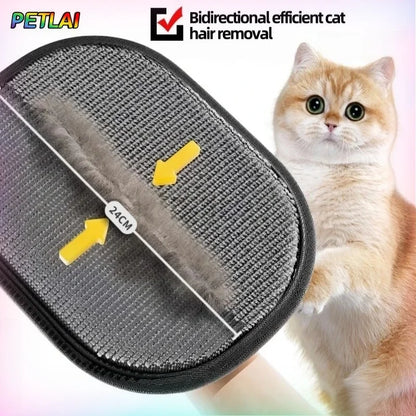 Reusable Pet Hair Remover Gloves – Electrostatic Grooming Brush for Dogs & Cats, Ideal for Clothes & Furniture