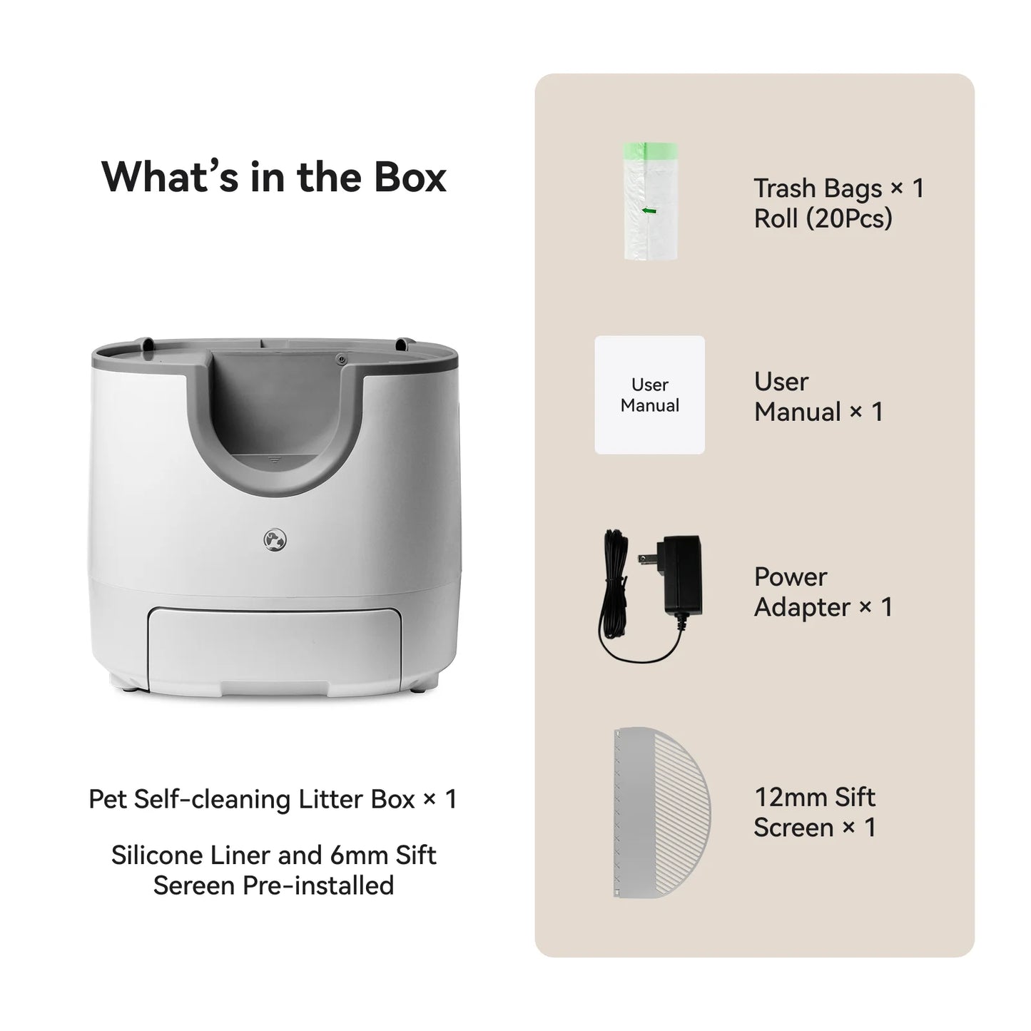 Furoomate Automatic Smart Cat Litter Box, self-cleaning design with 11L high-capacity waste bin. Intelligent pet toilet tray, ideal for easy and hygienic cat care.