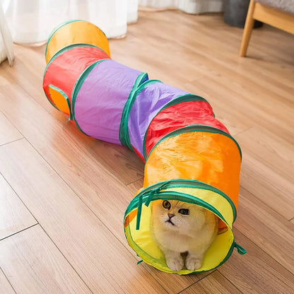 Foldable Cat Tunnel Toy – Interactive Play Tunnel for Kittens & Cats