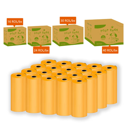 EPI Photodegradable Dog Poop Bags – Orange Scented Waste Bags with Dispenser