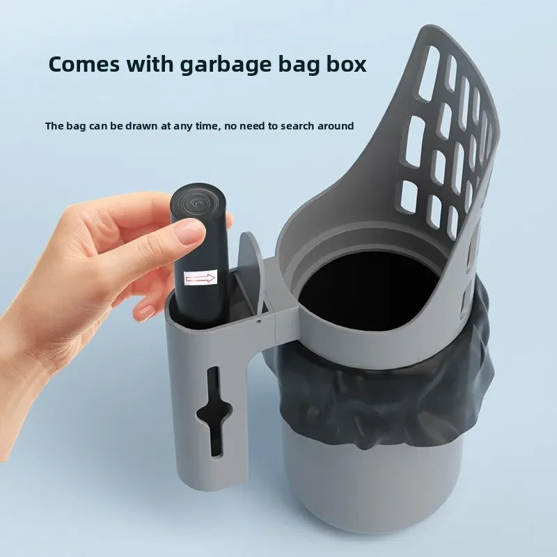 Cat Litter Scoop with Waste Bag – Easy Clean Poop Picker for Litter Box