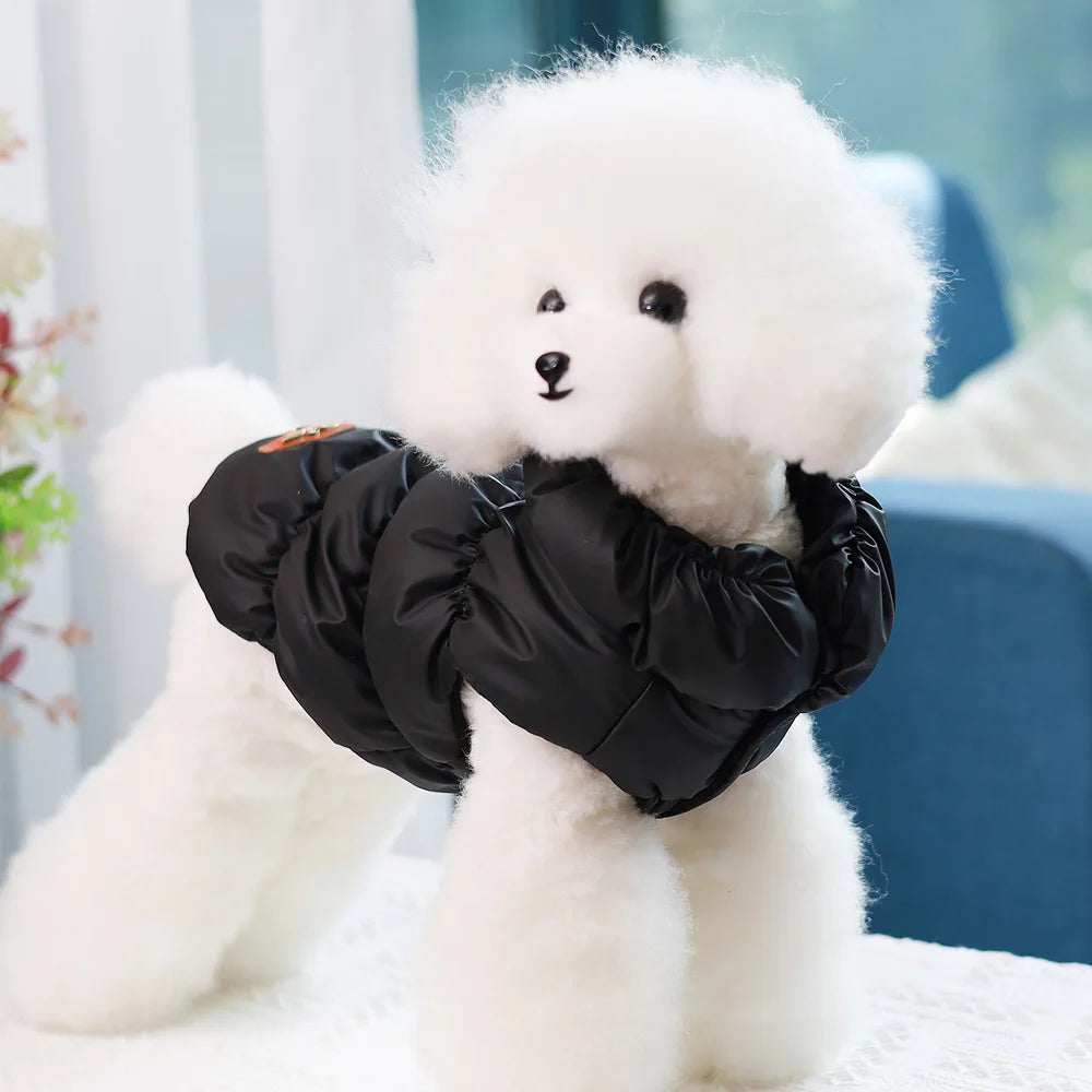 Warm Padded Dog Jacket – Soft Winter Coat for Small & Medium Dogs (Chihuahua, French Bulldog, Poodle)