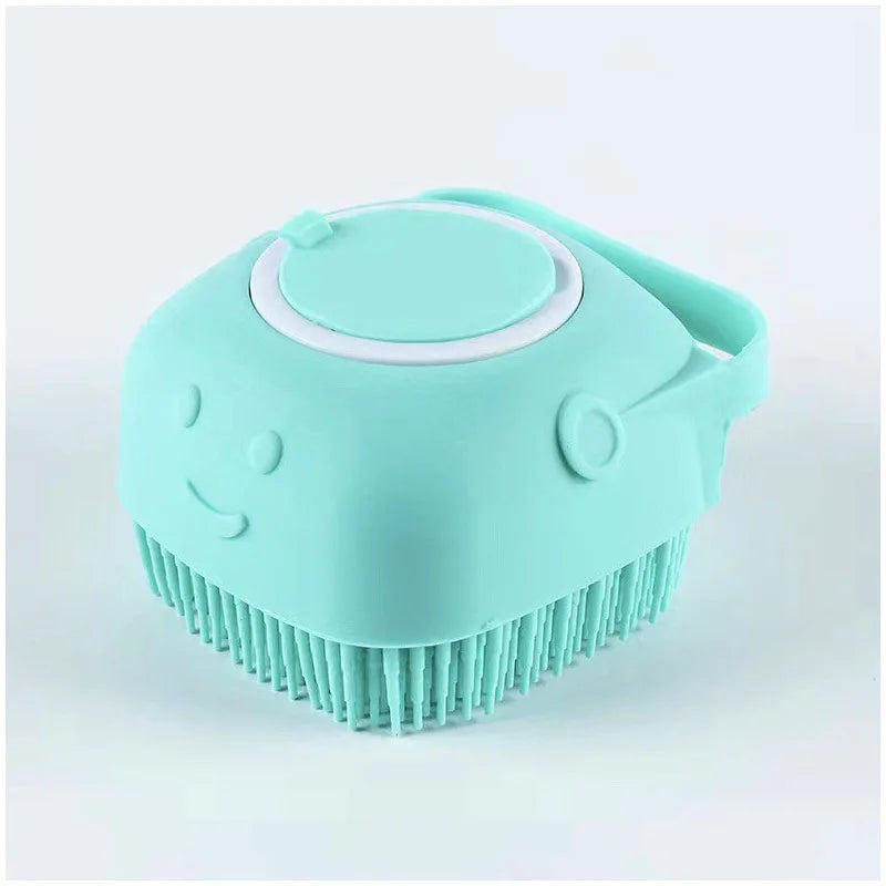 Silicone Pet Bath & Grooming Gloves – Soft Massage Brush for Dogs & Cats