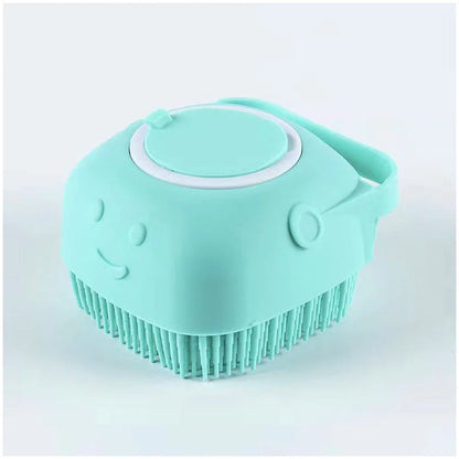 Silicone Pet Bath & Grooming Gloves – Soft Massage Brush for Dogs & Cats