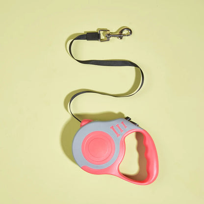 3m/5m Retractable Dog Leash – Durable Nylon Lead for Small, Medium & Large Dogs & Cats