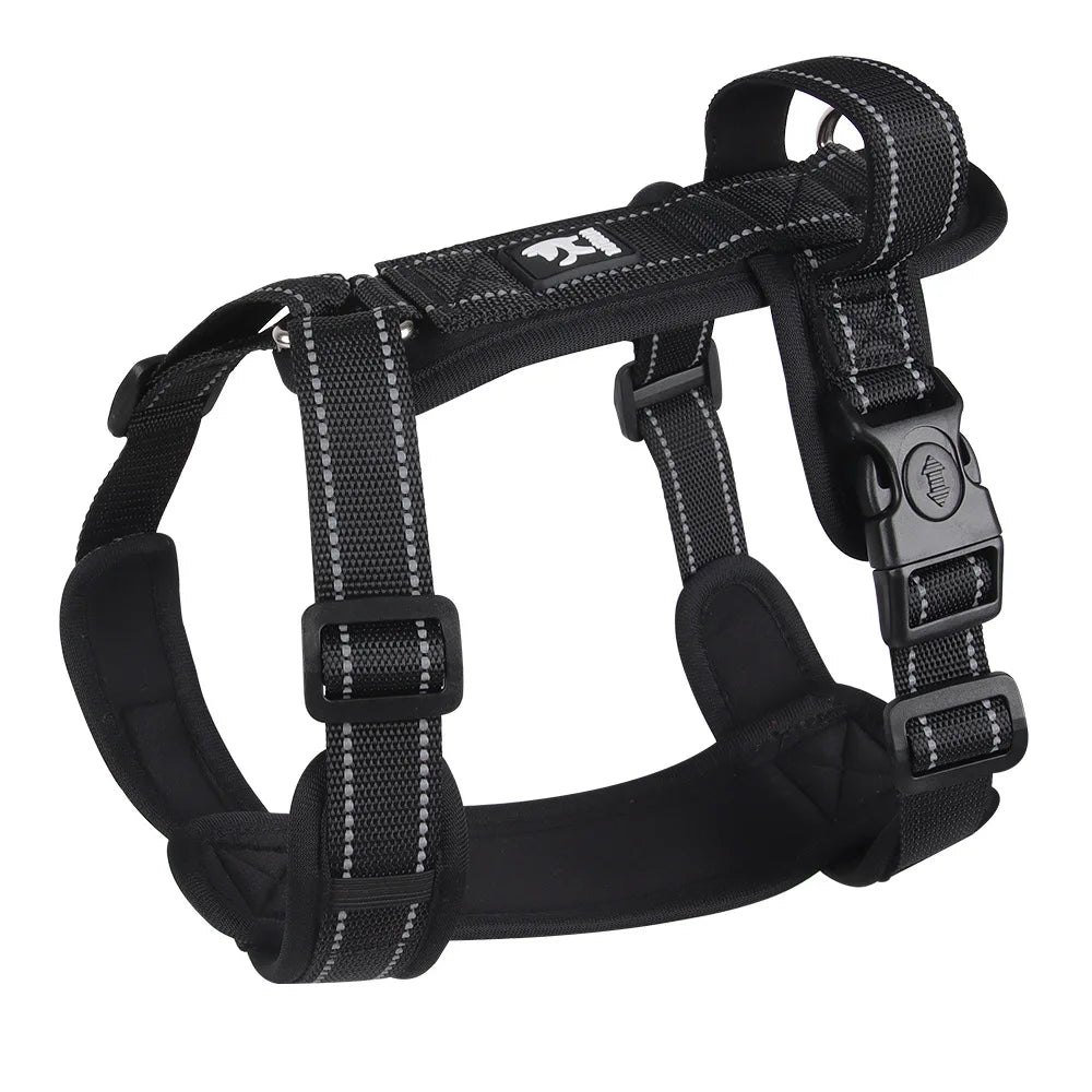 Reflective Dog Harness with Handle – Adjustable Vest for Easy Control, Ideal for Small & Medium Dogs