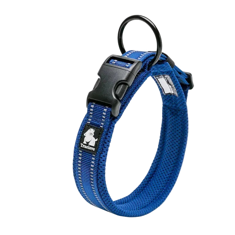 Truelove Reflective Dog Collar – Adjustable Padded Nylon Collar for All Breeds & Sizes