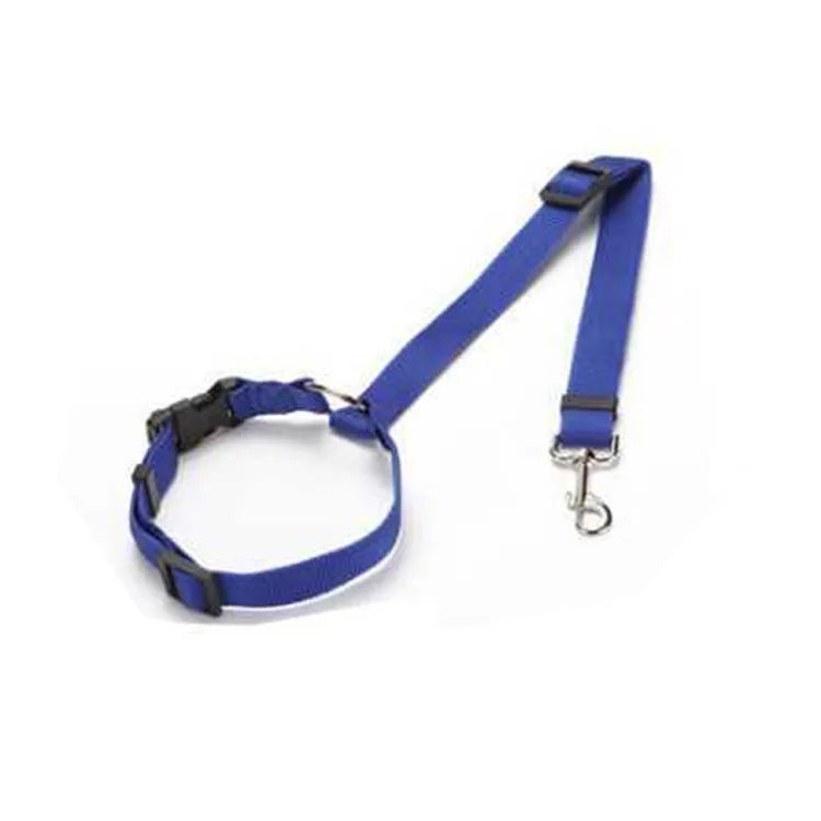 2-in-1 Adjustable Pet Car Seat Belt & Leash – Safety Harness for Dogs, Durable Nylon Lead