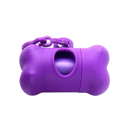 Bone-Shaped Dog Poop Bag Dispenser – Portable Holder for Waste Bags