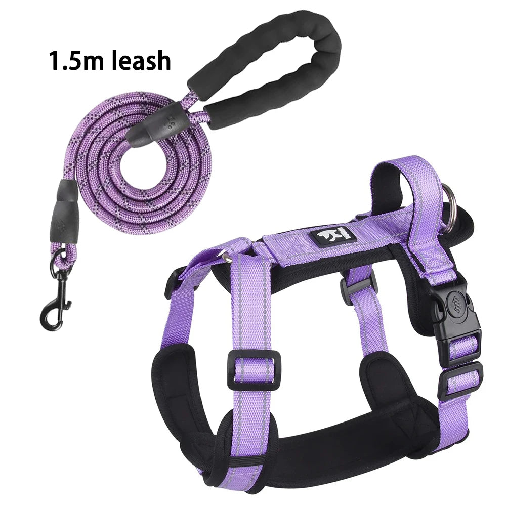Reflective Dog Harness with Handle – Adjustable Vest for Easy Control, Ideal for Small & Medium Dogs