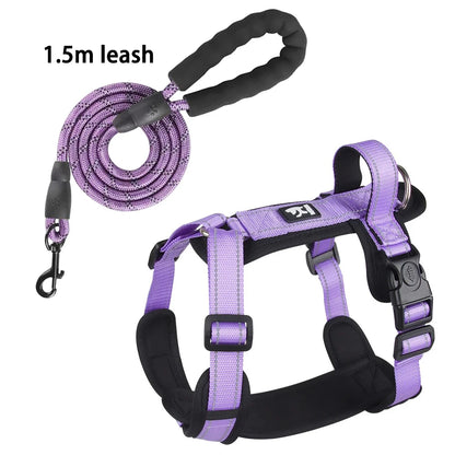 Reflective Dog Harness with Handle – Adjustable Vest for Easy Control, Ideal for Small & Medium Dogs