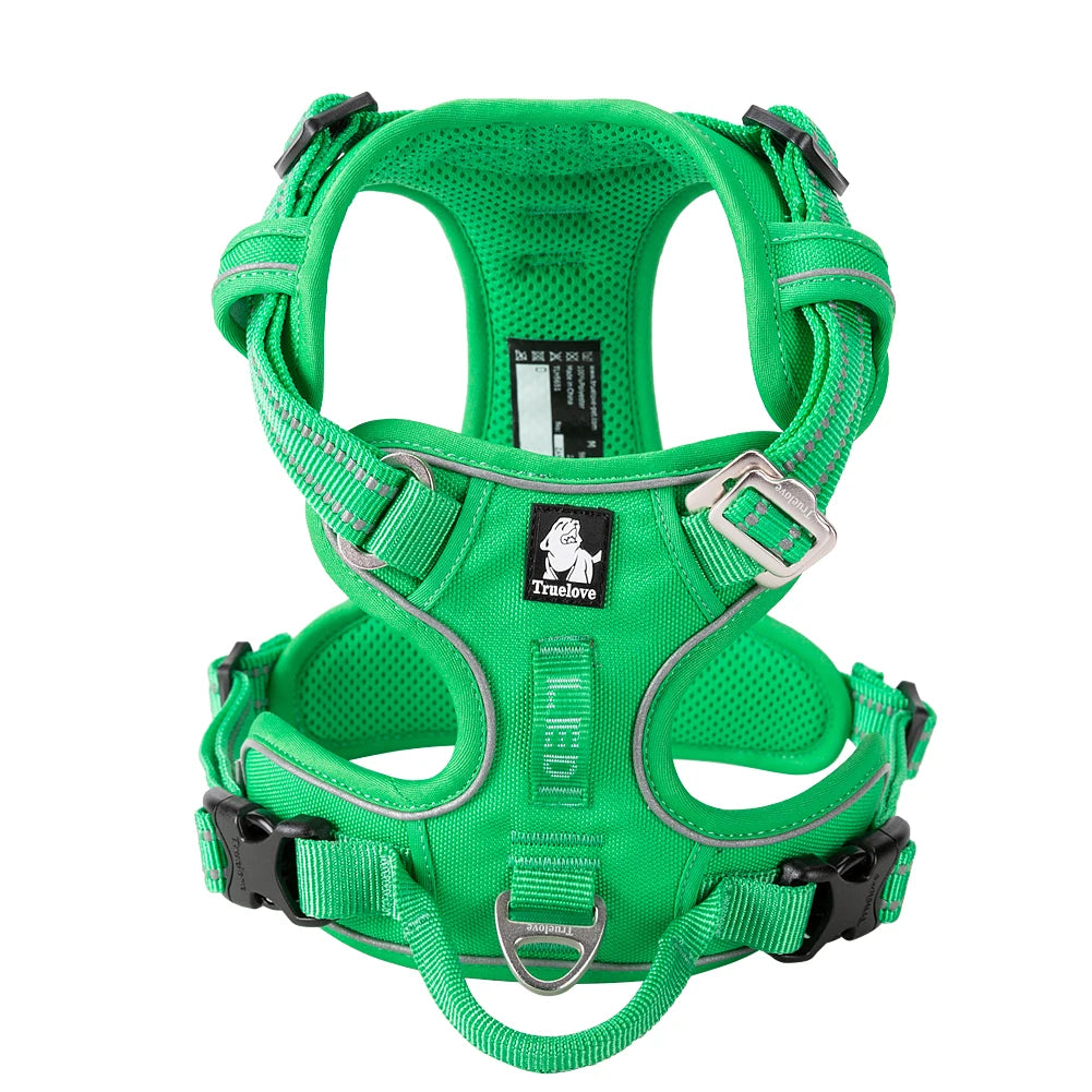 Truelove No-Pull Reflective Dog Harness – Adjustable Breathable Vest for Small, Medium & Large Dogs