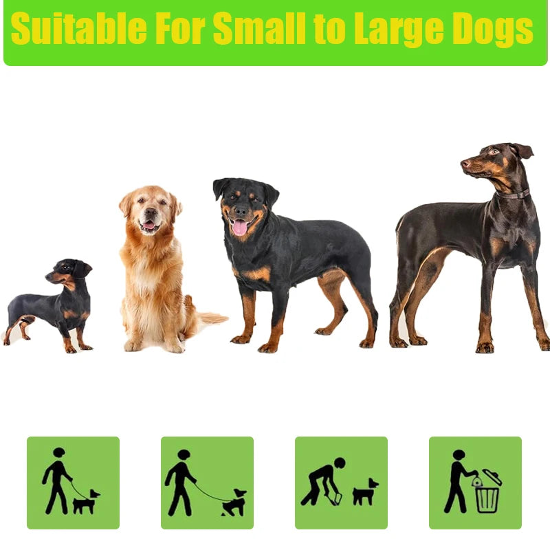 Biodegradable Dog Poop Bags with Dispenser – Leakproof, Extra Thick Lavender-Scented