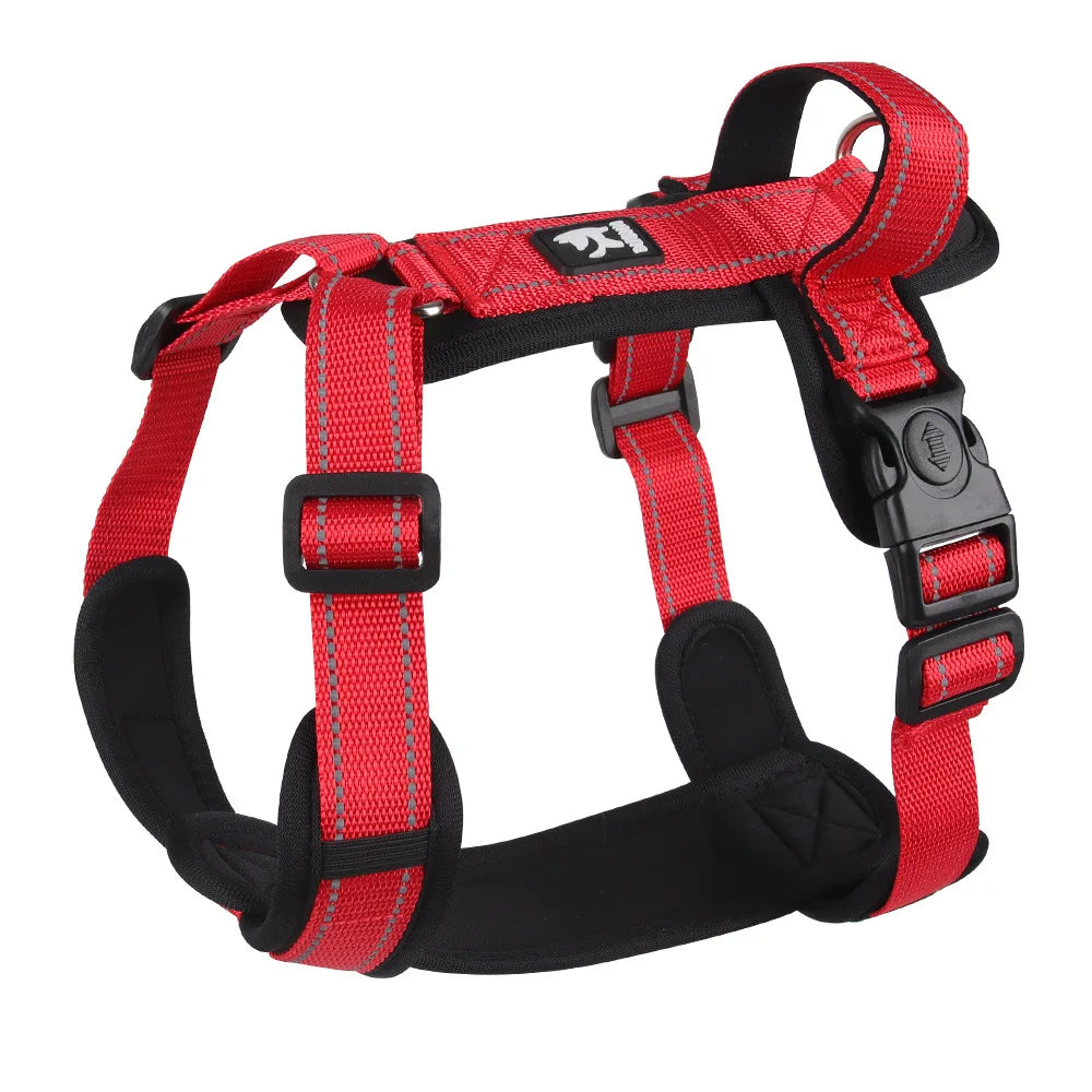Reflective Dog Harness with Handle – Adjustable Vest for Easy Control, Ideal for Small & Medium Dogs