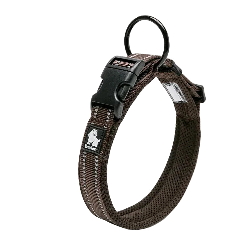 Truelove Reflective Dog Collar – Adjustable Padded Nylon Collar for All Breeds & Sizes