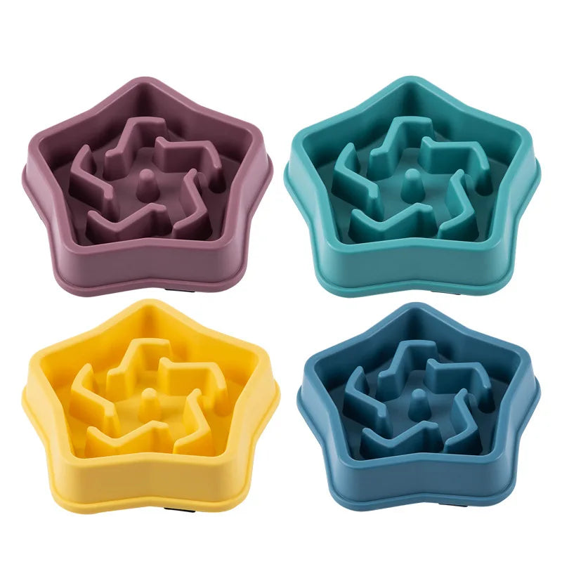 Slow Feeder Pet Bowl – Anti-Choking Non-Slip Feeding Dish for Dogs & Cats