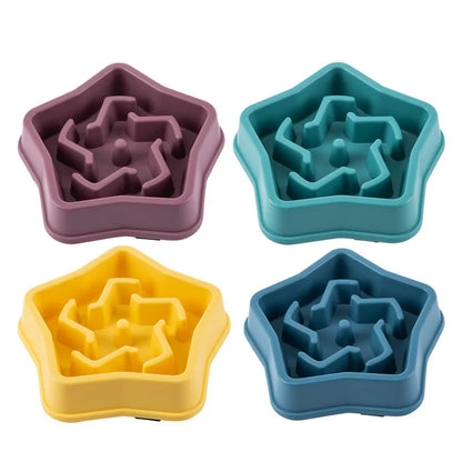 Slow Feeder Pet Bowl – Anti-Choking Non-Slip Feeding Dish for Dogs & Cats
