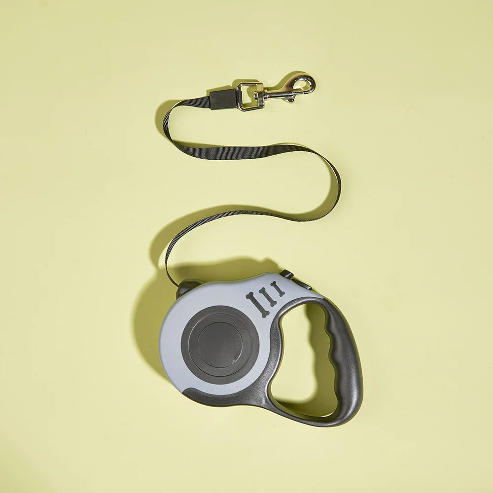 3m/5m Retractable Dog Leash – Durable Nylon Lead for Small, Medium & Large Dogs & Cats