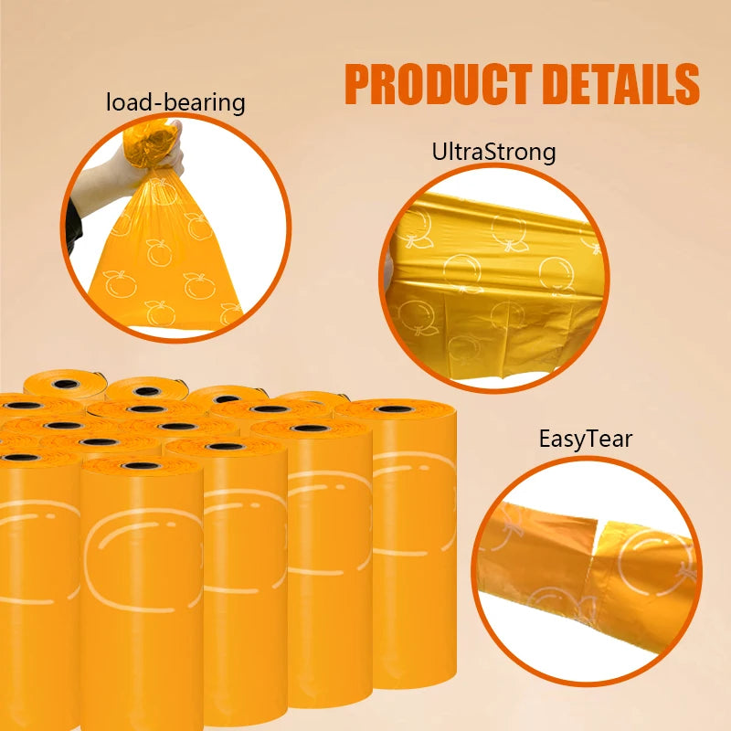 EPI Photodegradable Dog Poop Bags – Orange Scented Waste Bags with Dispenser