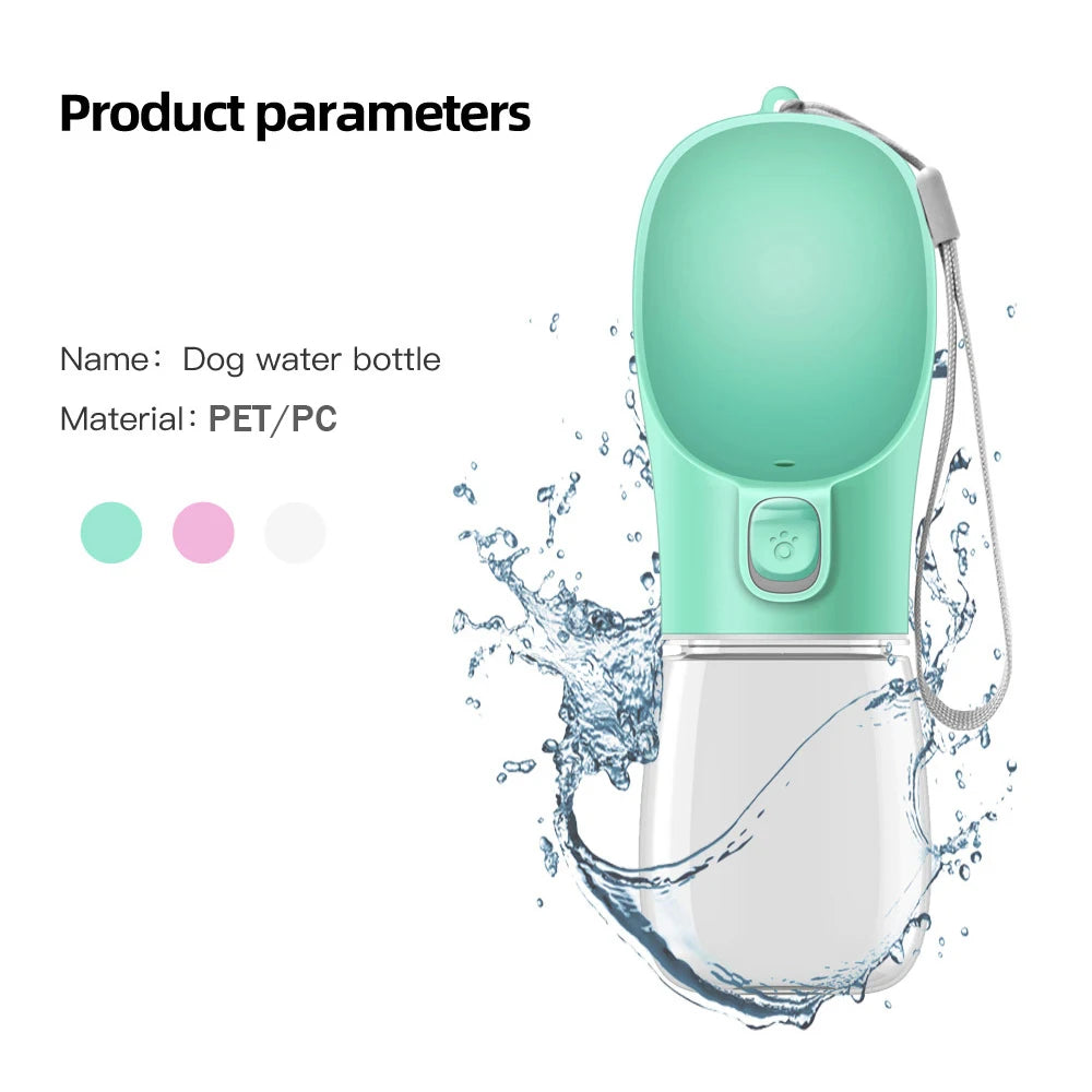 Portable Dog & Cat Water Bottle – Leakproof Travel Drinking Dispenser for Outdoor Pets